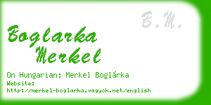 boglarka merkel business card