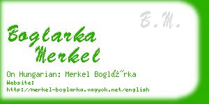 boglarka merkel business card